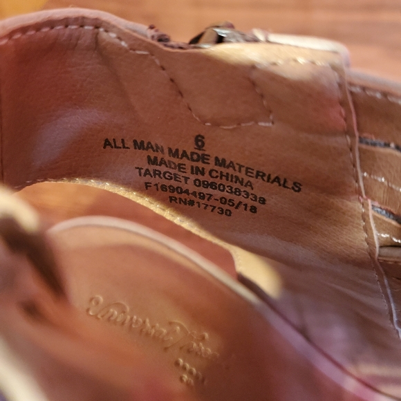 Taupe open-toed chunky heel booties/sandals - Picture 4 of 5